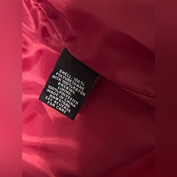 Leather Spike Studded Red Leather Jacket - Picture 10 of 10